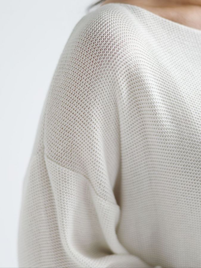 Платье Ondata вязаное молочное