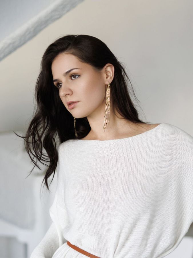 Платье Ondata вязаное молочное