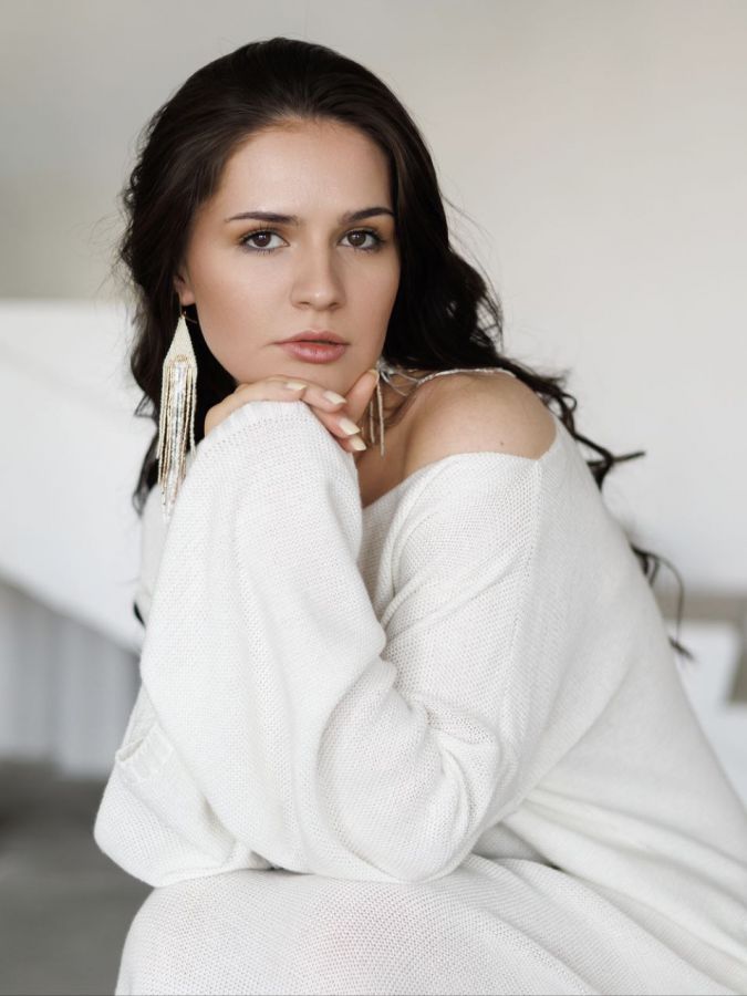 Платье Ondata вязаное молочное