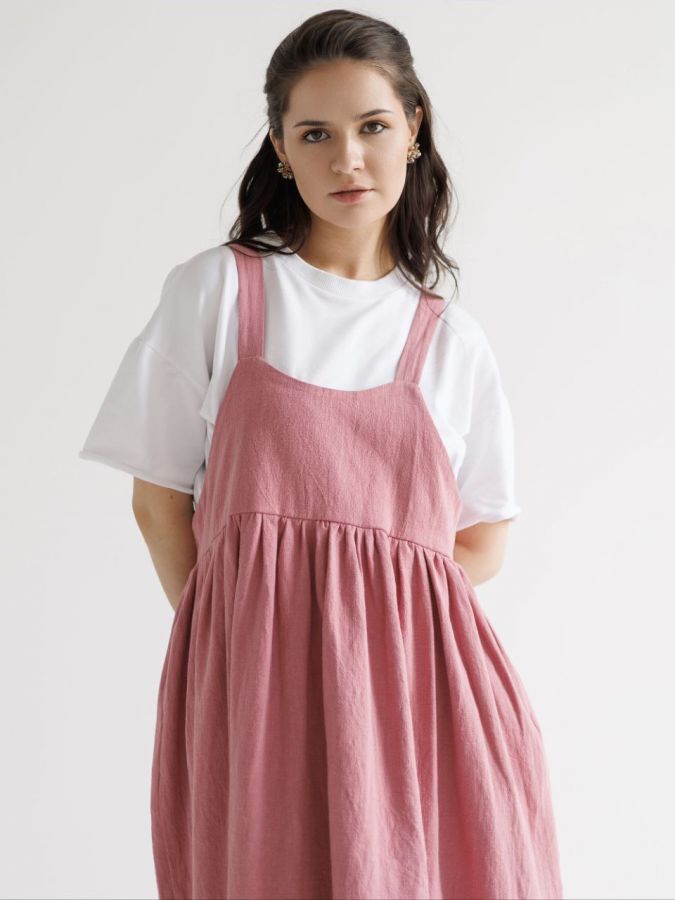 Сарафан Ortica из крапивы розовый