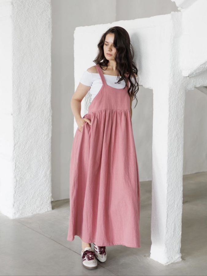 Сарафан Ortica из крапивы розовый