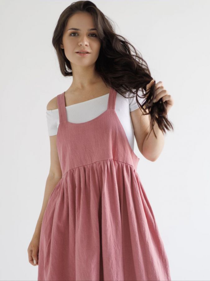 Сарафан Ortica из крапивы розовый