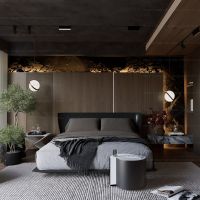 Трековая система освещения Skyline 220 в спальне