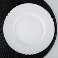 Тарелка плоская Luminarc Cadix, d=25 см, стеклокерамика, белая