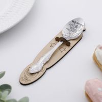 Ложка чайная с гравировкой «Любимой мамы», h=14 см