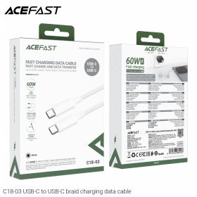 Кабель Type-C-Type-C ACEFAST С18-03, 1,2м, ткань