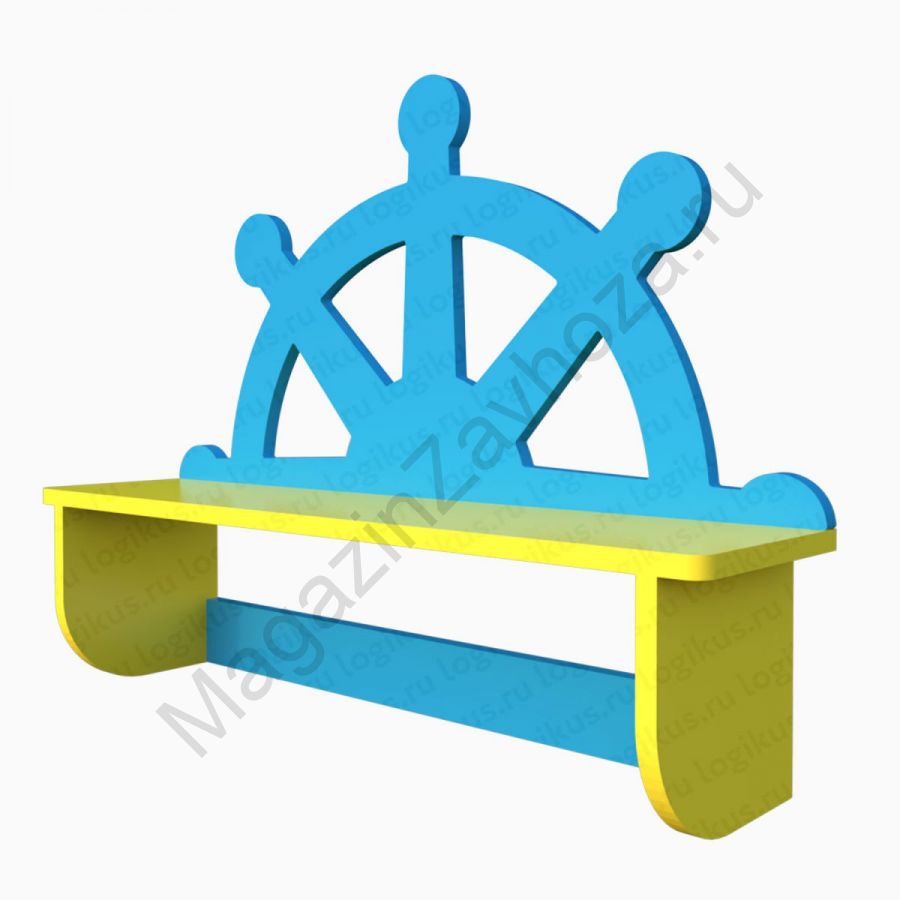 Настенная полка "Штурвал"