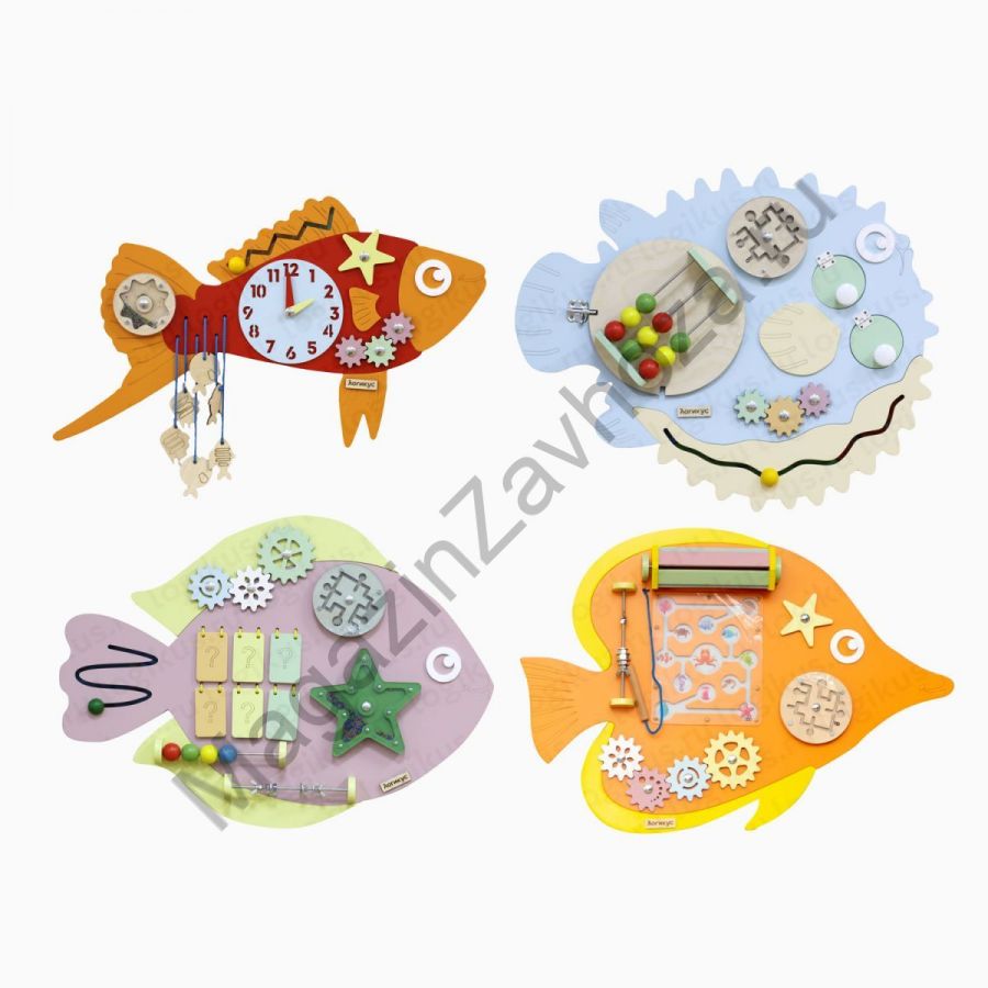 Набор бизибордов "Веселые рыбки"