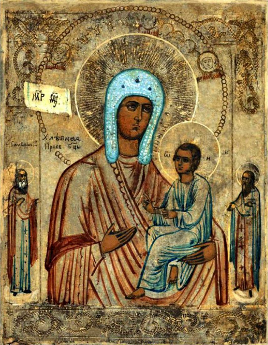 Хлебная икона Божьей Матери (рукописная)
