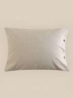 Наволочка SL Home Linen collection, 50×70 см, бежевая, лён 30%, хлопок 70%