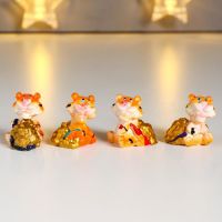 Фигурка полистоун «Тигра с тележкой золота», 2.4?1.6?2 см, МИКС