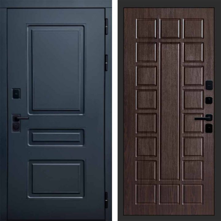 Входная дверь Termo-door Аляска Графит с терморазрывом - Престиж Венге