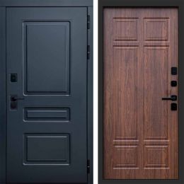 Входная дверь Termo-door Аляска Графит с терморазрывом - Орех премиум