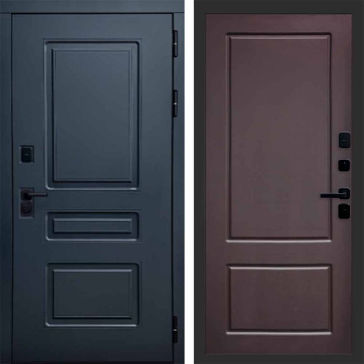 Входная дверь Termo-door Аляска Графит с терморазрывом - Марсель Шоколад