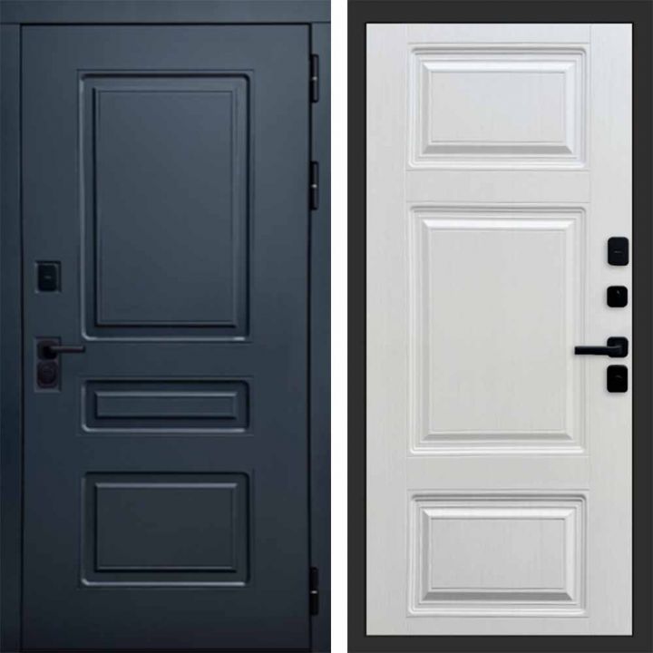 Входная дверь Termo-door Аляска Графит с терморазрывом - Лион Лиственница