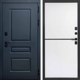 Входная дверь Termo-door Аляска Графит с терморазрывом - Нео White