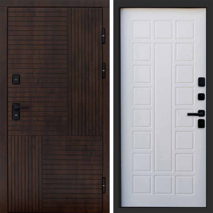 Входная дверь Termo-door Премиум винорит Веста Дуб с терморазрывом - Престиж Белое дерево