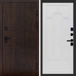 Входная дверь Termo-door Премиум винорит Веста Дуб с терморазрывом - Арка Белое дерево