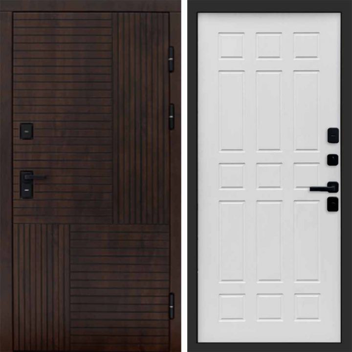 Входная дверь Termo-door Премиум винорит Веста Дуб с терморазрывом - Спарта Белое дерево