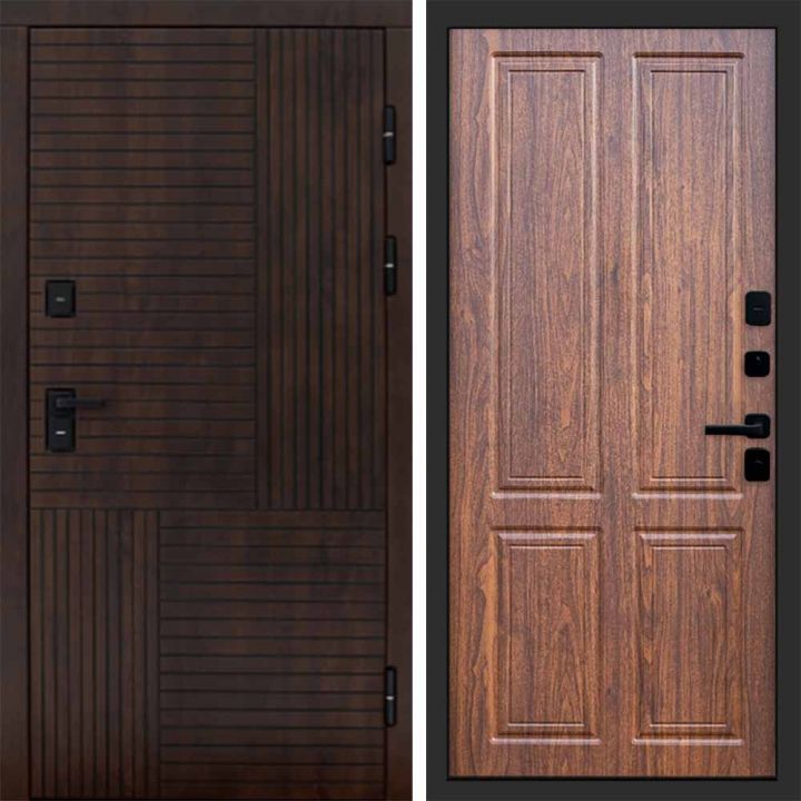 Входная дверь Termo-door Премиум винорит Веста Дуб с терморазрывом - Орех стандарт