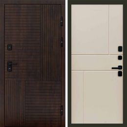 Входная дверь Termo-door Премиум винорит Веста Дуб с терморазрывом - Горизонт Слоновая кость