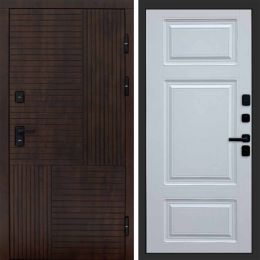 Входная дверь Termo-door Премиум винорит Веста Дуб с терморазрывом - Лион Белый софт