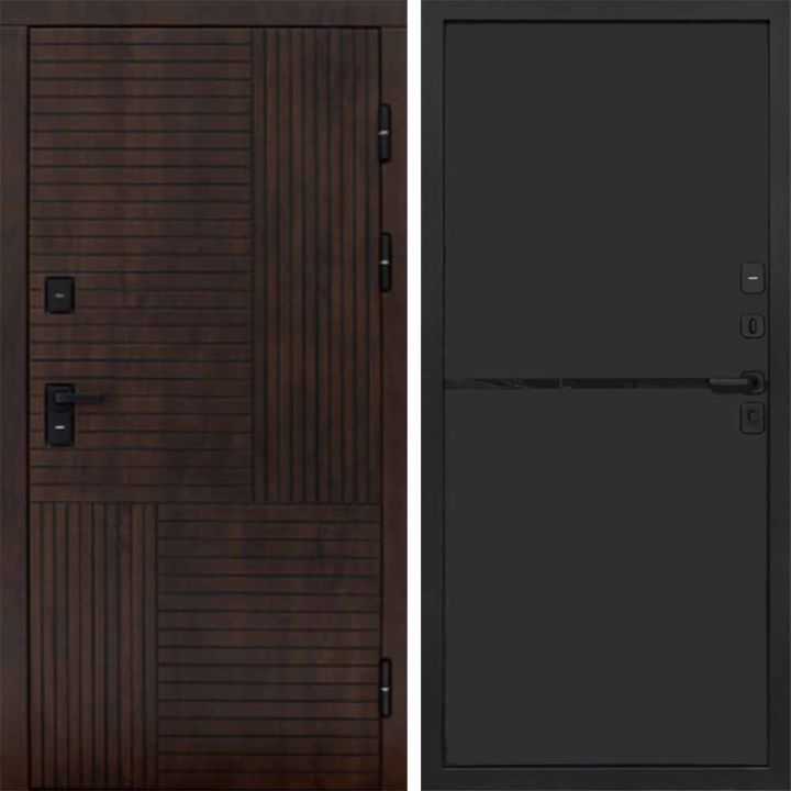 Входная дверь Termo-door Премиум винорит Веста Дуб с терморазрывом - Нео Black