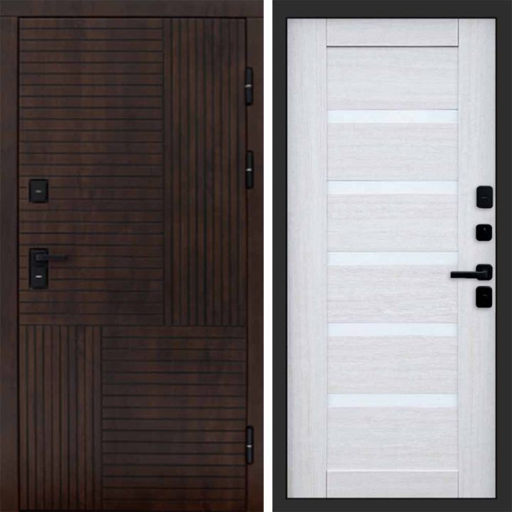 Входная дверь Termo-door Премиум винорит Веста Дуб с терморазрывом - Царга Лиственница