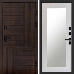 Входная дверь Termo-door Премиум винорит Веста Дуб с терморазрывом - Зеркало триумф Лиственница