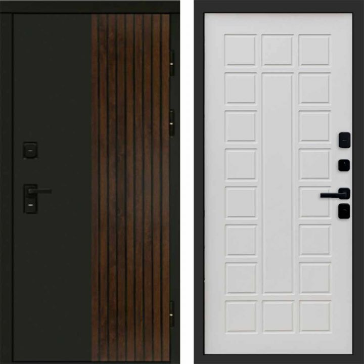 Входная дверь Termo-door Премиум винорит Форт Дуб с терморазрывом - Престиж Бежевый матовый