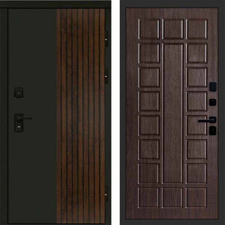 Входная дверь Termo-door Премиум винорит Форт Дуб с терморазрывом - Престиж Венге