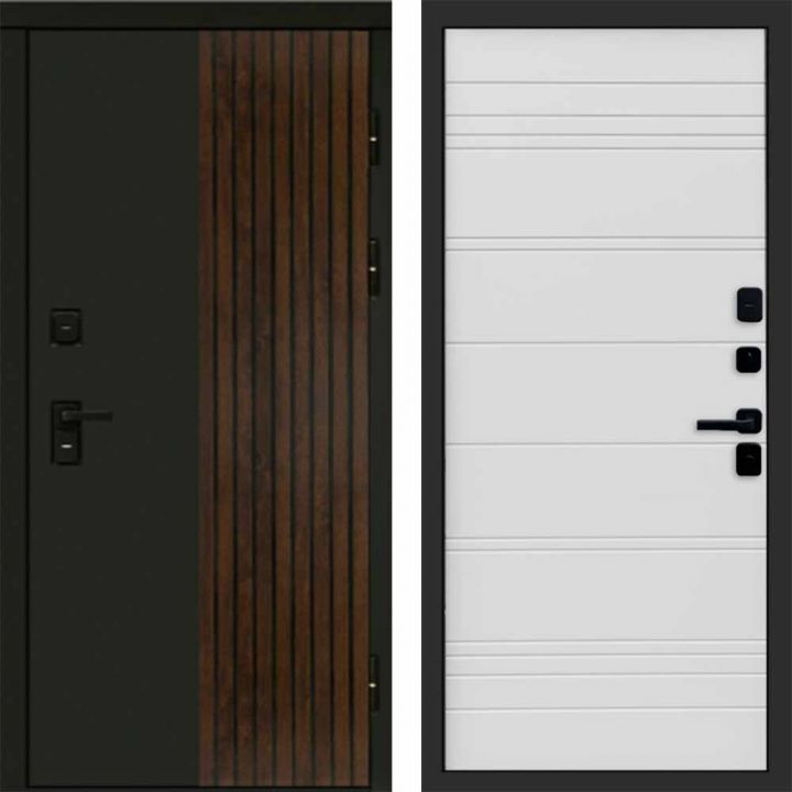 Входная дверь Termo-door Премиум винорит Форт Дуб с терморазрывом - White Line