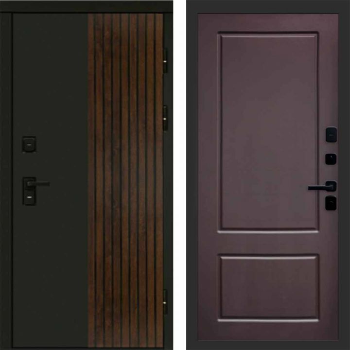 Входная дверь Termo-door Премиум винорит Форт Дуб с терморазрывом - Марсель Шоколад