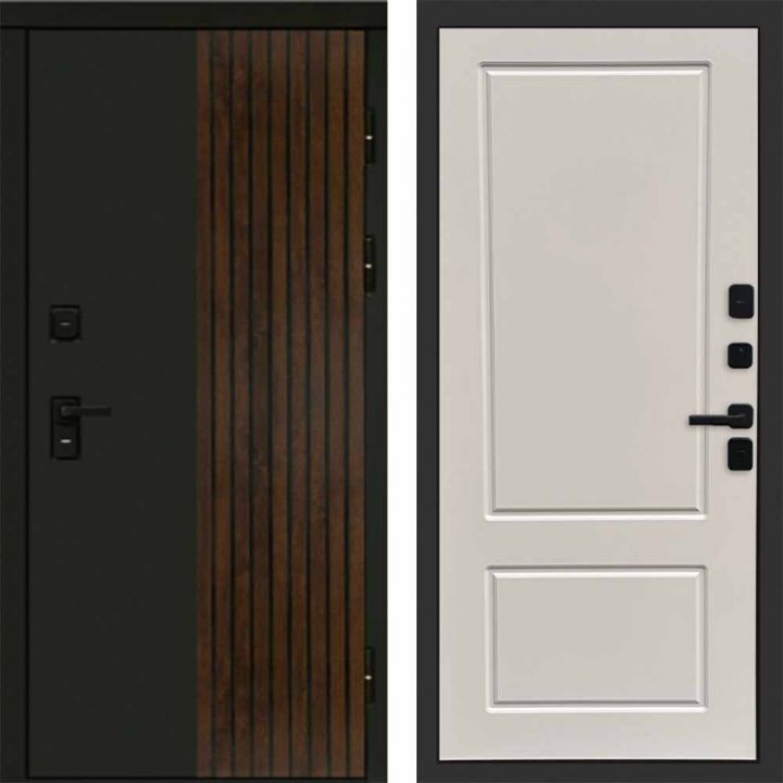 Входная дверь Termo-door Премиум винорит Форт Дуб с терморазрывом - Марсель Слоновая кость