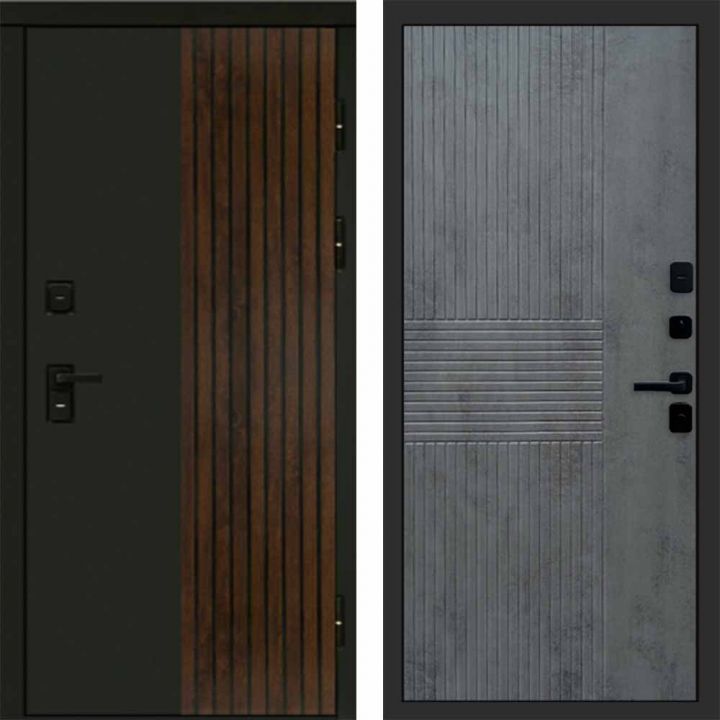 Входная дверь Termo-door Премиум винорит Форт Дуб с терморазрывом - Мастино Бетон темный