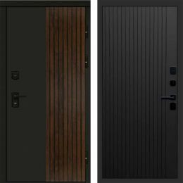 Входная дверь Termo-door Премиум винорит Форт Дуб с терморазрывом - FLAT Черный кварц