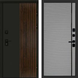 Входная дверь Termo-door Премиум винорит Форт Дуб с терморазрывом - Porte Грей софт