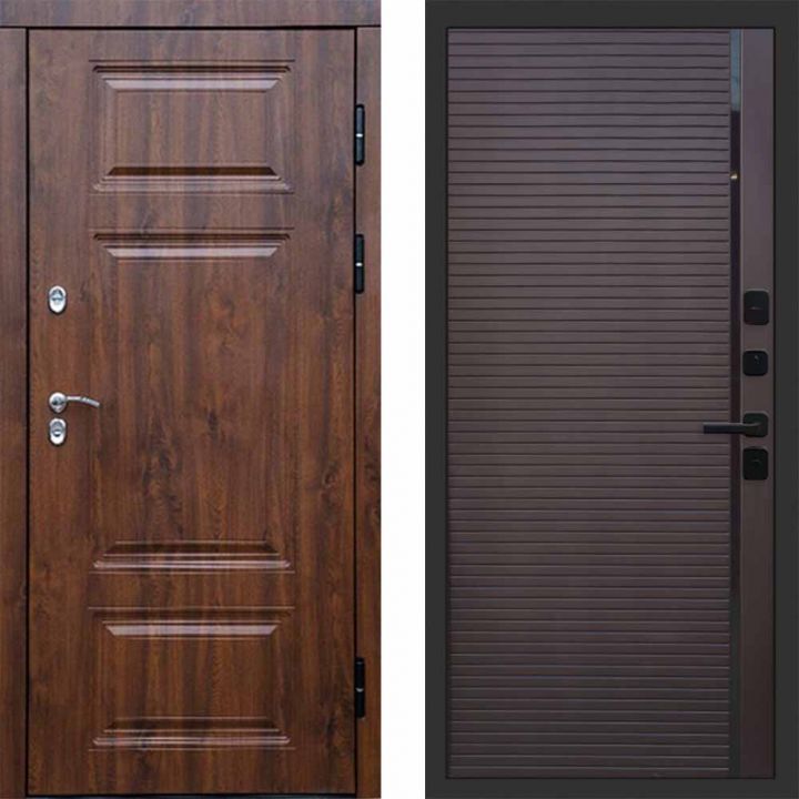 Входная дверь Termo-door Премиум винорит Дуб с терморазрывом - Porte Шоколад