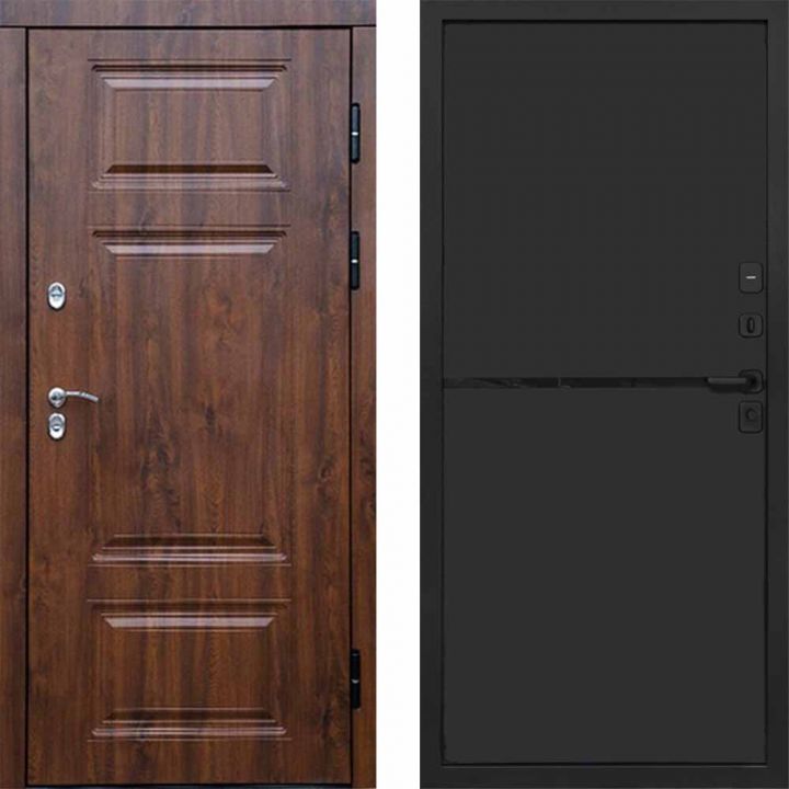 Входная дверь Termo-door Премиум винорит Дуб с терморазрывом - Нео Black