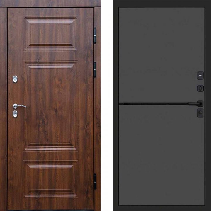 Входная дверь Termo-door Премиум винорит Дуб с терморазрывом - Нео Графит