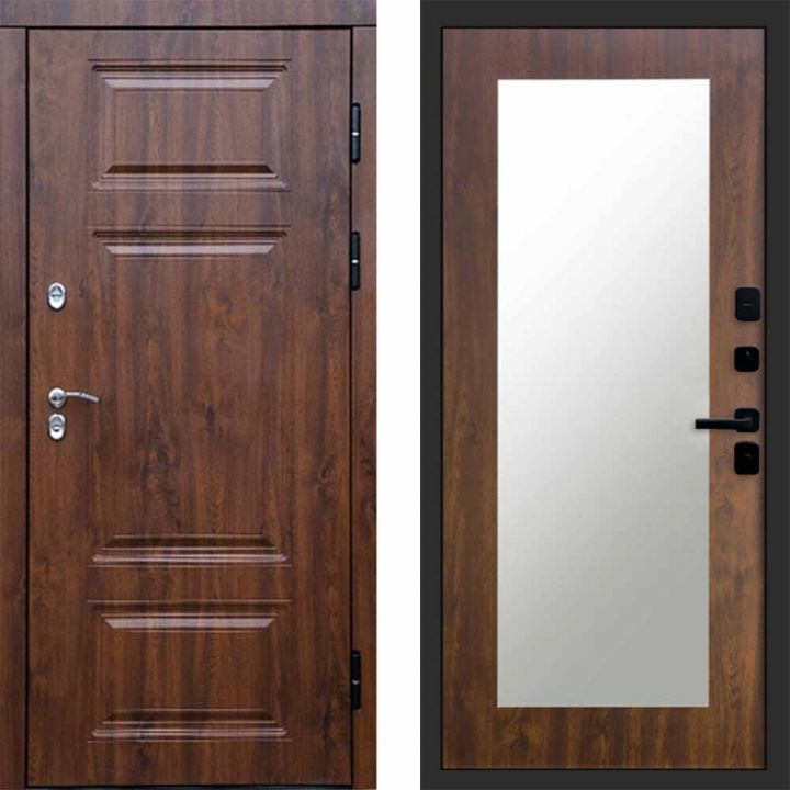 Входная дверь Termo-door Премиум винорит Дуб с терморазрывом - Зеркало триумф Дуб