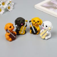 Набор фигурок полистоун «Собака-музыкант», 4 шт., 3?3?5 см