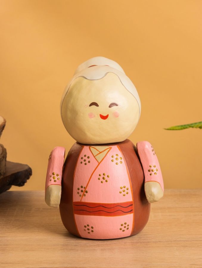 Деревянная кукла кокеши «Бабушка Юки», 11?11?16 см