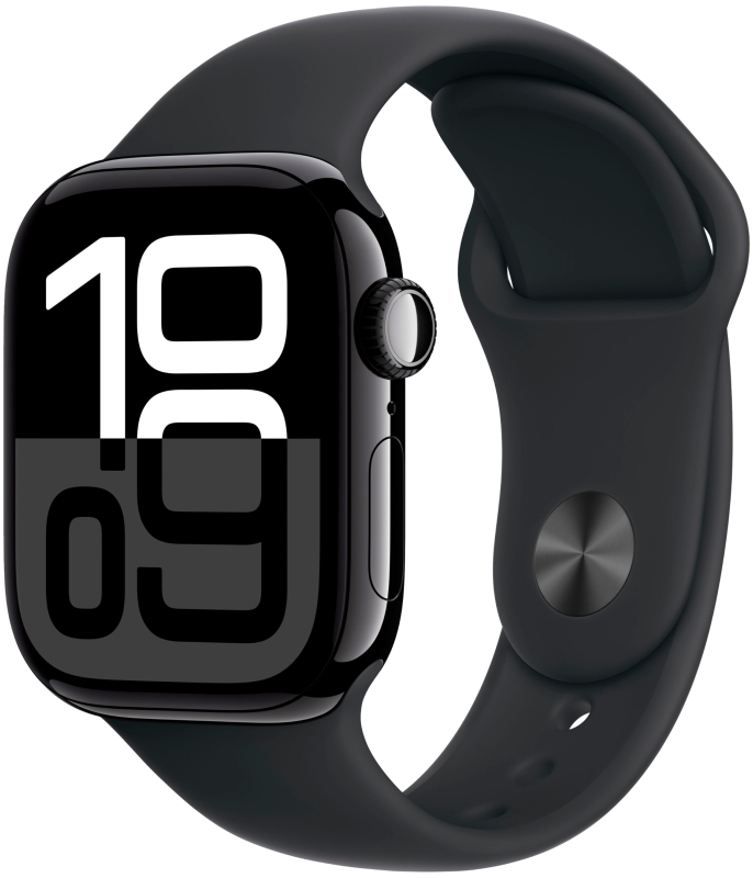 Apple watch S10 42 JET BLACK SPORT BAND S/M (MWWE3)
