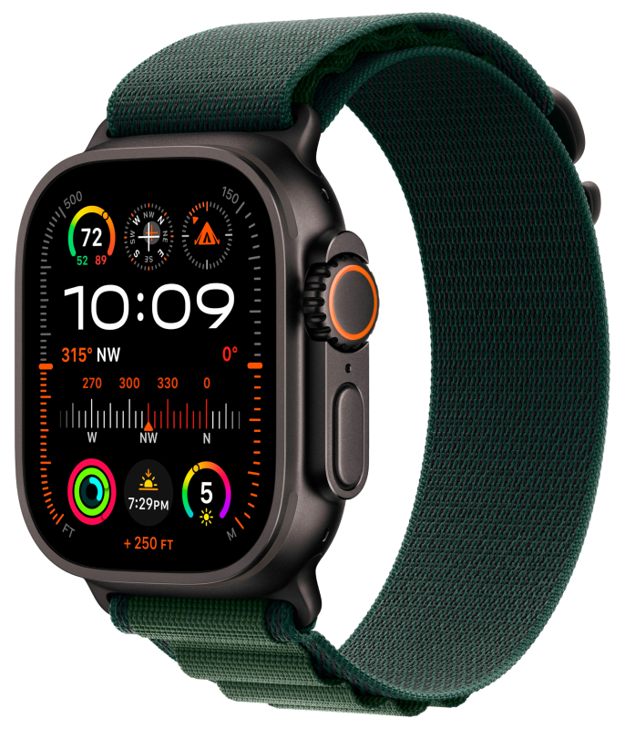 Apple watch Ultra 2 (2024) Black/Dark Green (L)