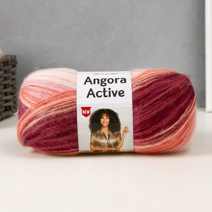 Пряжа для вязания спицами, крючком YarnArt, Angora Active, 20% шерсть, 80% акрил, 500 м/100 г, (846)