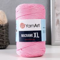 Пряжа для вязания спицами, крючком YarnArt, Macrame XL, 100% полиэстер, 130 м/250 г, (147 розовый)