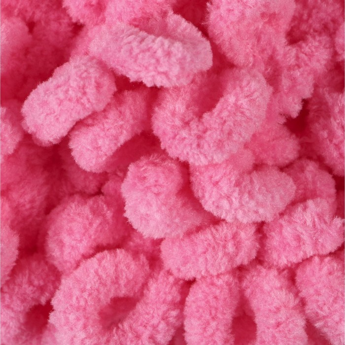 Плюшевая пряжа для вязания руками ALIZE, Puffy fine, 100% микрополиэстер, 14.5 м/100 г, (121 розовый)