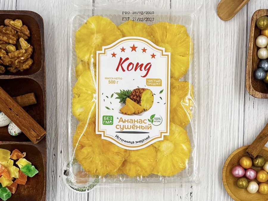 Ананас кольцо натуральный 500гр Kong