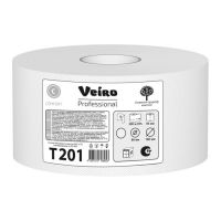Туалетная бумага для диспенсеров Veiro Professional Comfort T201 в средних рулонах, 1 слой, 200 метров